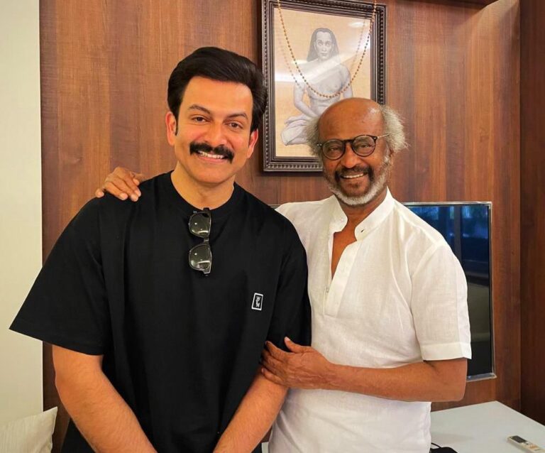 மோகன்லால்- பிரித்திவிராஜின் “எம்புரான்” பட டிரெய்லரை சூப்பர்ஸ்டார் ரஜினிகாந்த் வெளியிட்டுள்ளார் !!