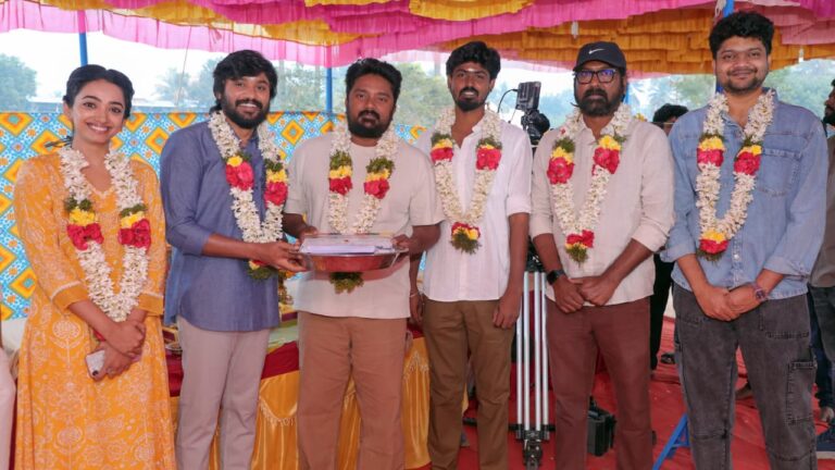 சாந்தி டாக்கீஸ் அருண் விஸ்வா வழங்கும், இயக்குநர் ஹரிஹரசுதன் அழகிரி இயக்கத்தில் பாரத்- சான்வி மேக்னா நடிக்கும் ‘புரொடக்‌ஷன் நம்பர் 4’ திரைப்படத்தின் படப்பிடிப்பு பூஜையுடன் தொடங்கியது!