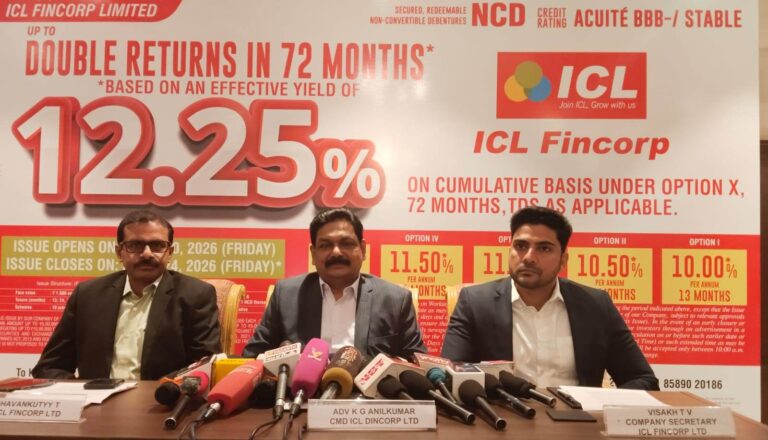 ICL Fincorp’s new NCD Issue opens on 10th April 2026, offering an effective yield up to 12.25%