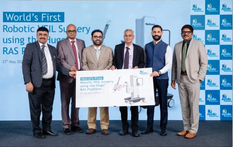 Apollo Hospitals Chennai Performs World’s First Robotic Cancer Surgery for Lymph Node Removal Using Hugo RAS Platform via Lateral Approach 
