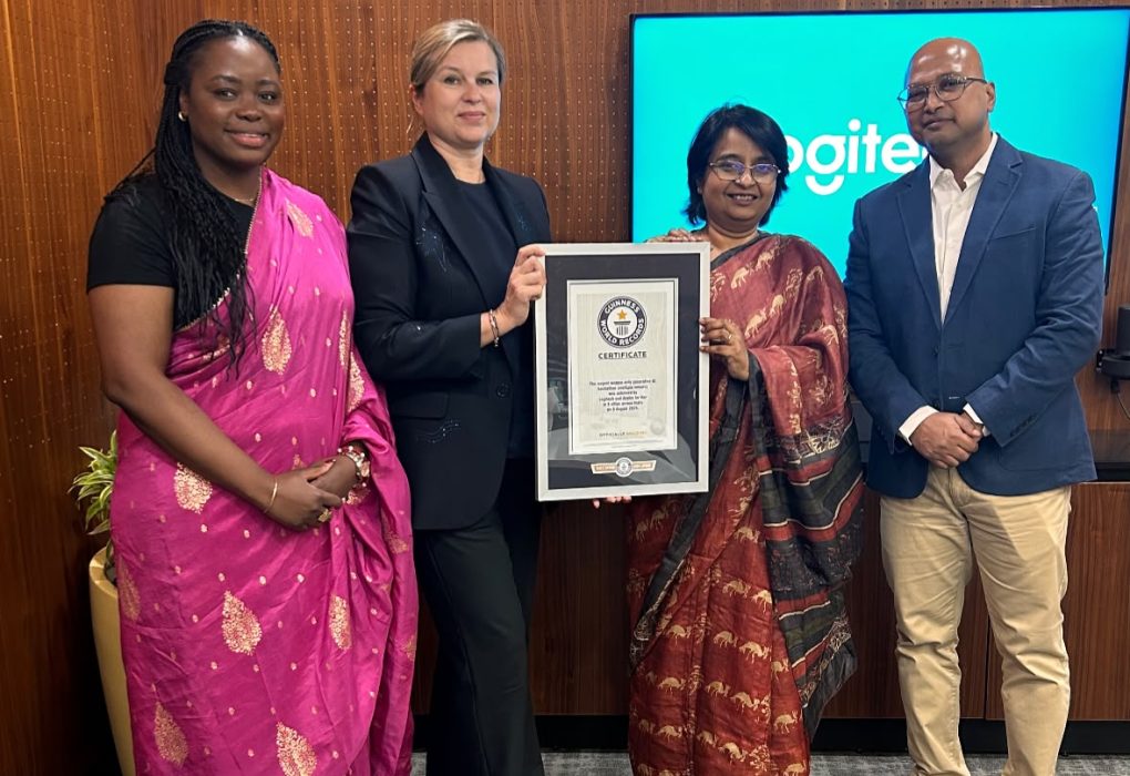From Left to Right: Grace Lokako, Global Marketing Manager, MX at Logitech; Polina Anokhina, IMEA (India Middle East Africa) Region Director at Logitech; Madhura DasGupta Sinha, Founder and CEO, Aspire For Her; Manoj Sahay, Country Head, Logitech India